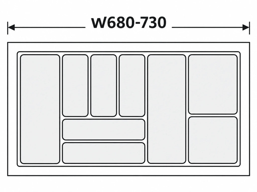 Classical Cutlery Tray 1000mm Drawer Insert – view 3