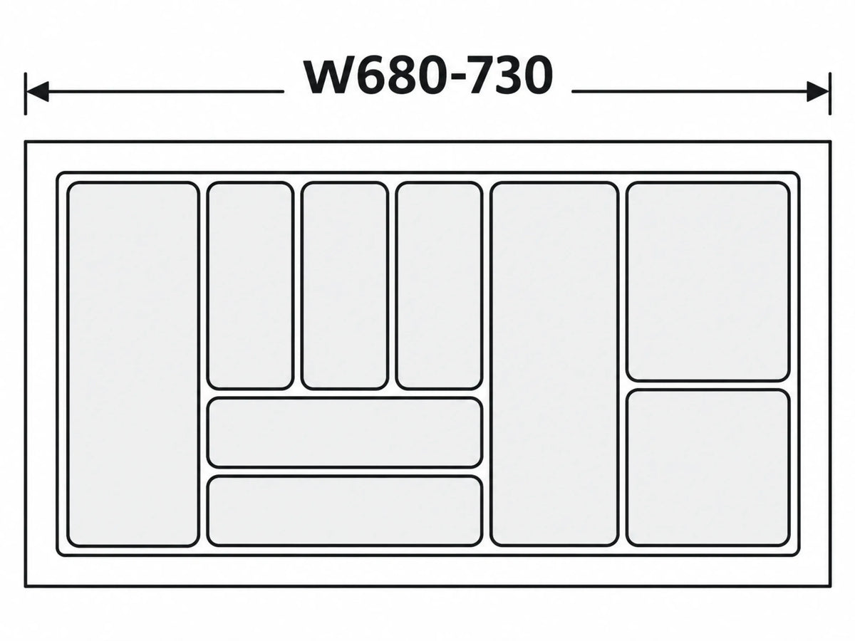 Classical Cutlery Tray 900mm Drawer Insert – view 3