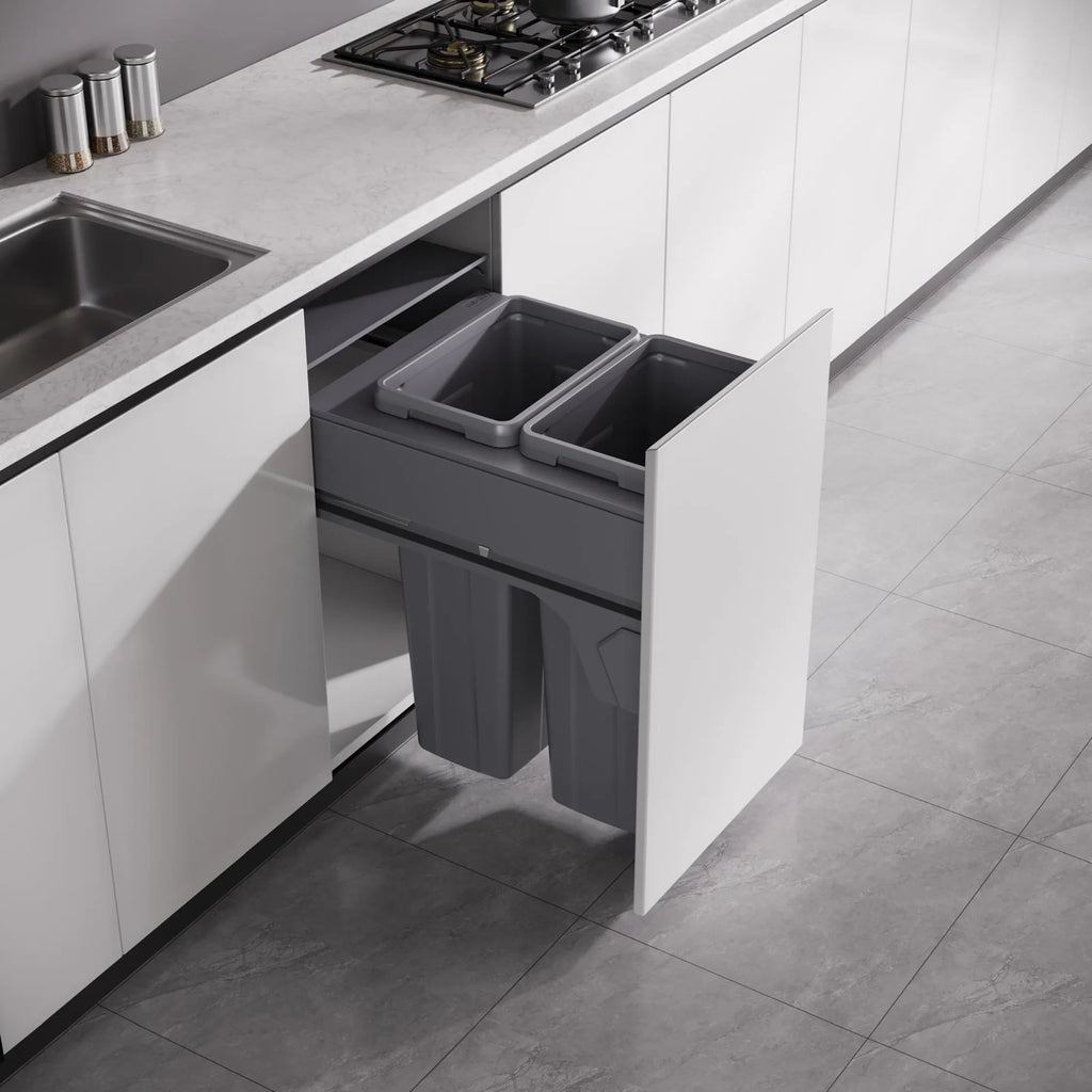 Vora 36L Side-Mounted Pull-Out Kitchen Bin (2x18L)