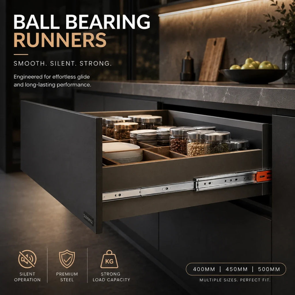 Ball Bearing Drawer Runners 400–500mm – view 3
