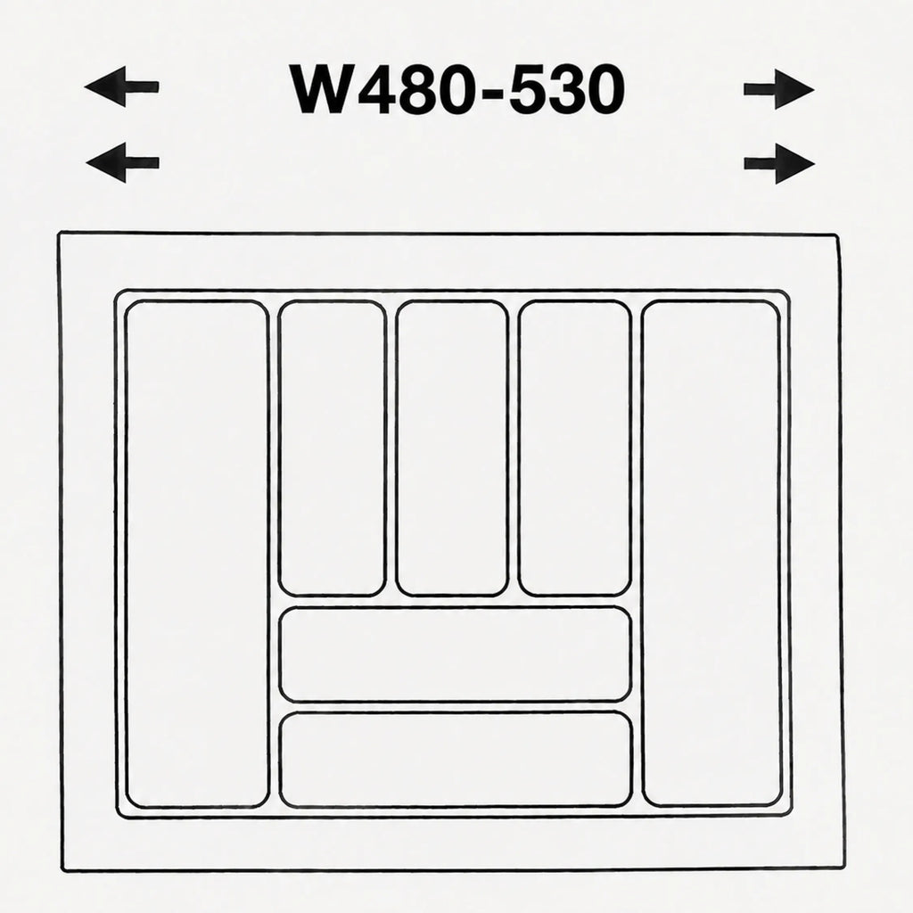 Classical Cutlery Tray 600mm Drawer Insert – view 3