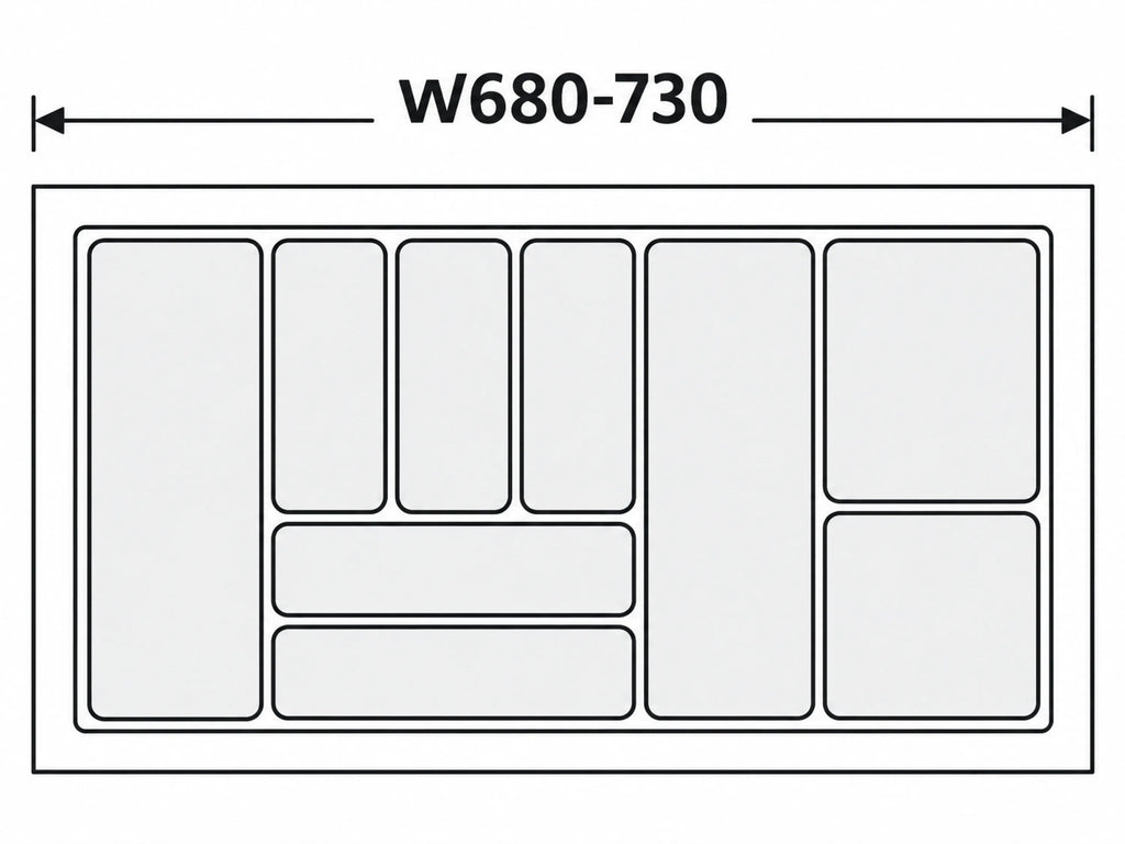 Classical Cutlery Tray 800mm Drawer Insert – view 3