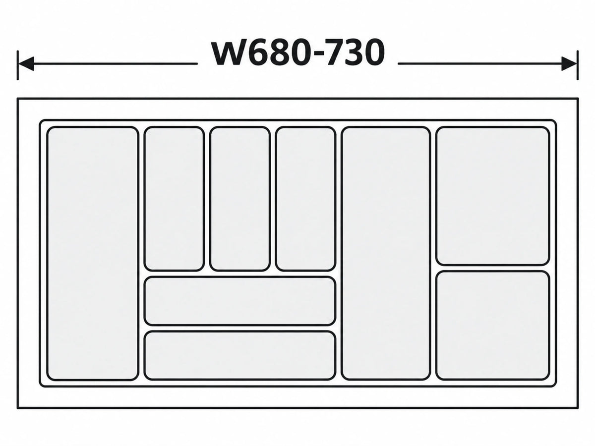 Classical Cutlery Tray 800mm Drawer Insert – view 3