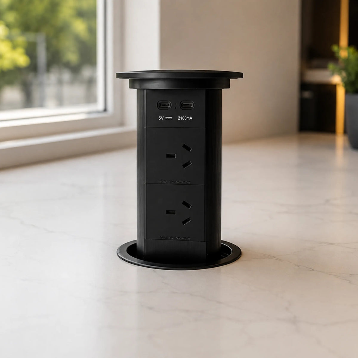Smart Lifting Socket – Pop-Up Benchtop Power – view 3